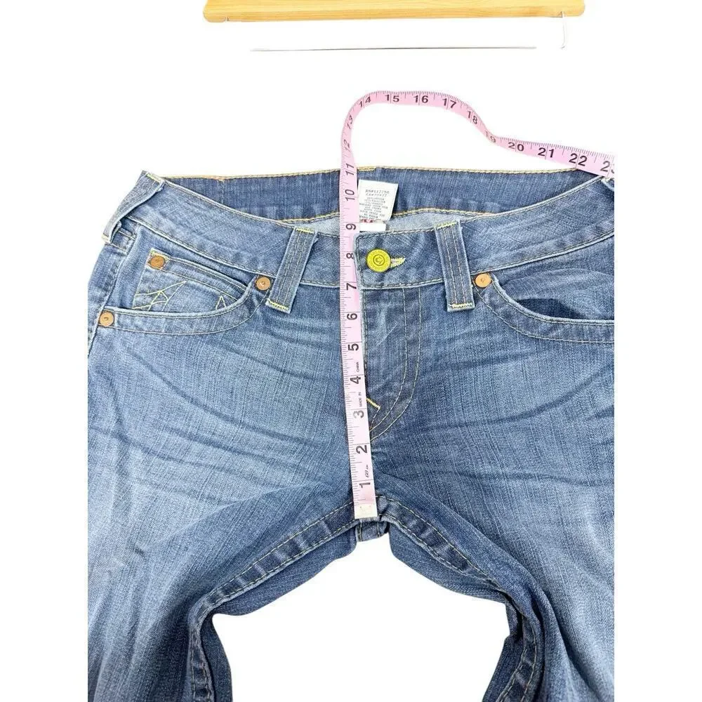 Vintage Y2K Becca Twist Seam Womens Bootcut Jeans Low Mid Rise Size 32